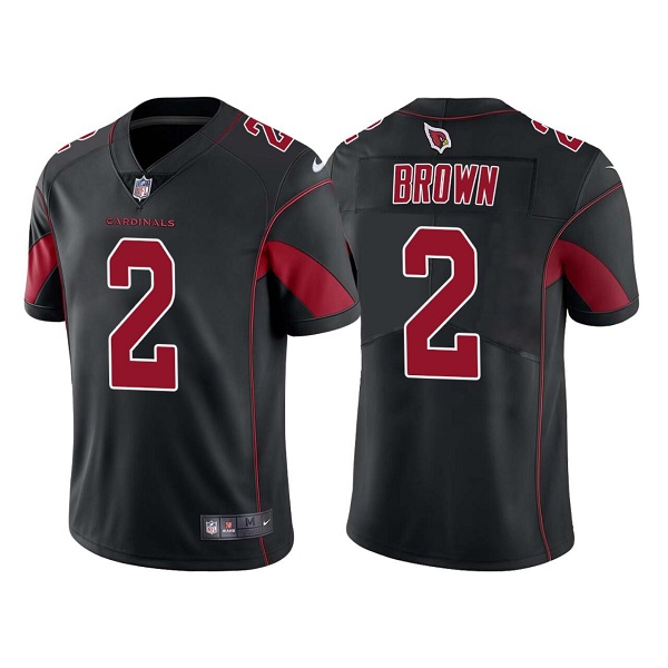 Men's Arizona Cardinals #2 Marquise Brown Black Color Rush Limited Stitched Jersey Men's Arizona Cardinals #2 Marquise Brown Black Color Rush Limited Stitched Jersey